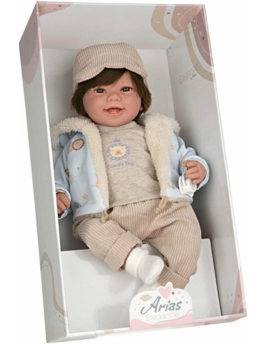Muñeca Elegance 45cm zoe beige c/pelo 