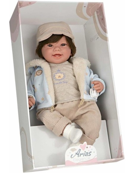 Muñeca Elegance 45cm zoe beige c/pelo 