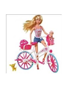 Steffi Love con bicicleta