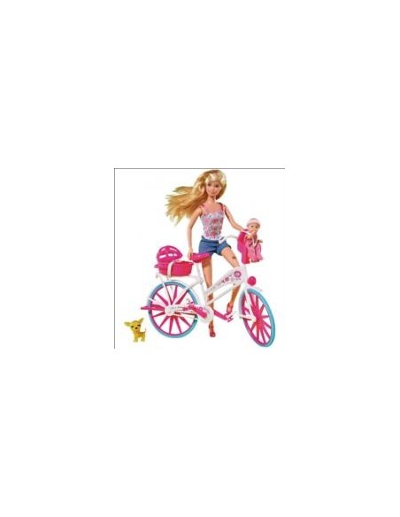 Steffi Love con bicicleta