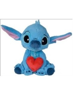 Peluche Stitch con corazón (25cm)