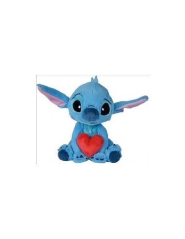 Peluche Stitch con corazón (25cm)