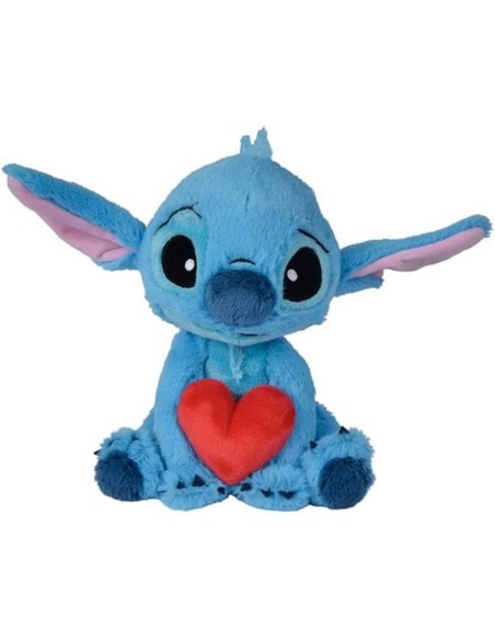 Peluche Stitch con corazón (25cm)