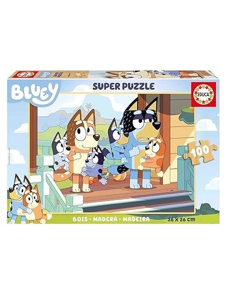 Puzle madera bluey 100 pcs.