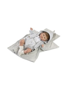 Muñeco reborn Milán 46cm, conjunto gris 2