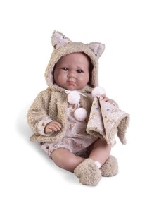 Recién Nacida Luca con chaqueta borregui 2