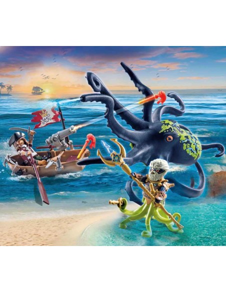 PLAYMOBIL Pirates 71419 Batalla C/Pulpo