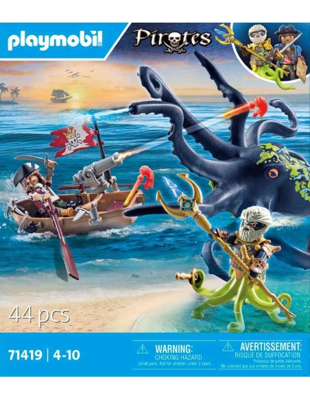 PLAYMOBIL Pirates 71419 Batalla C/Pulpo