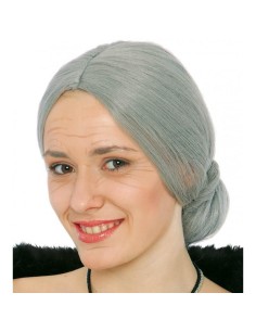PELUCA VIEJA ABUELA MOÑO GRIS