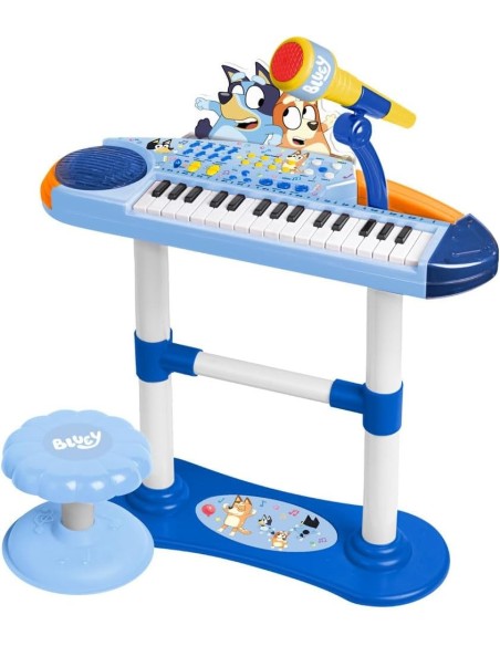 Organo Musical Con Banqueta Bluey