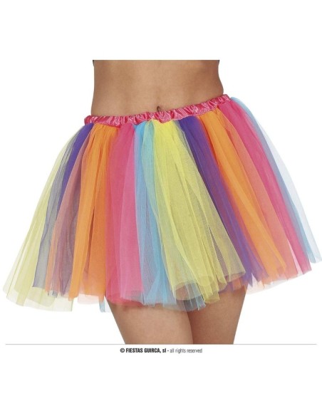 TUTU ADULTO MULTICOLOR, 40 CMS