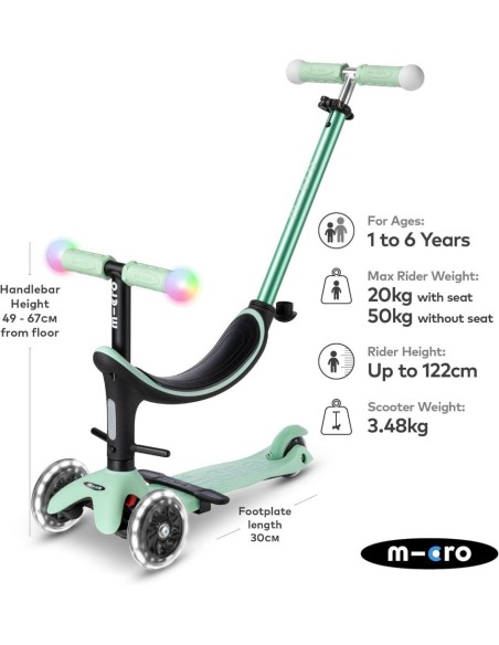 Patinete Micro Evolutivo 4en1 mini2grow