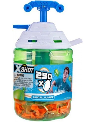Globos de Agua X-Shot 250 ud. con hincha