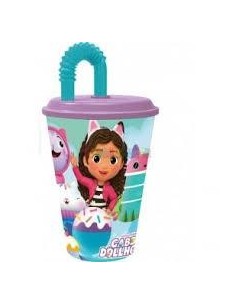 Gabby´s Dollhouse Vaso infantil c/pajita