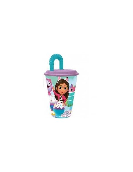 Gabby´s Dollhouse Vaso infantil c/pajita
