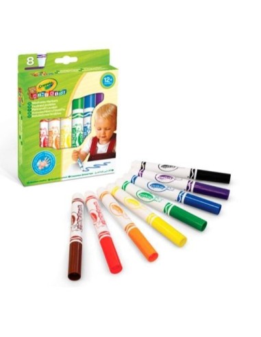 8 rotuladores lavables mini kids