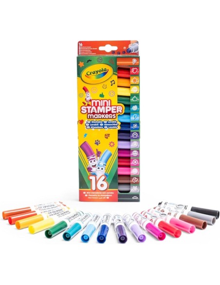 16 mini rotuladores estampadores lavable