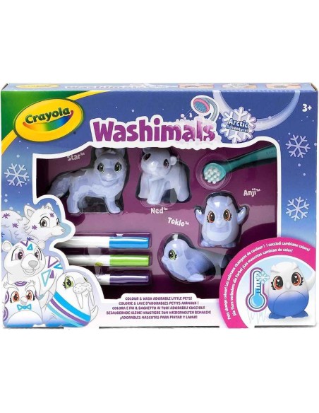 Washimals polar - set 4 mascotas artico