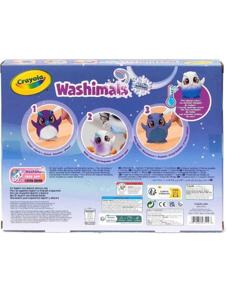 Washimals polar - set 4 mascotas artico