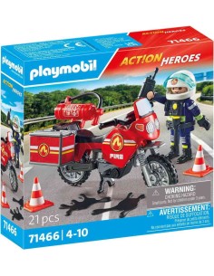 Moto de Bomberos Playmobil 71466 