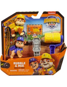 Figuras Pack 2 Rubble y Mix Paw Patrol 2