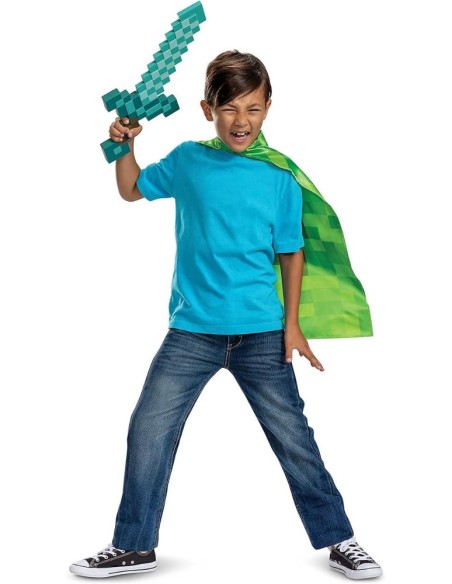 Disfraz accesorio Minecraft Espada Capa