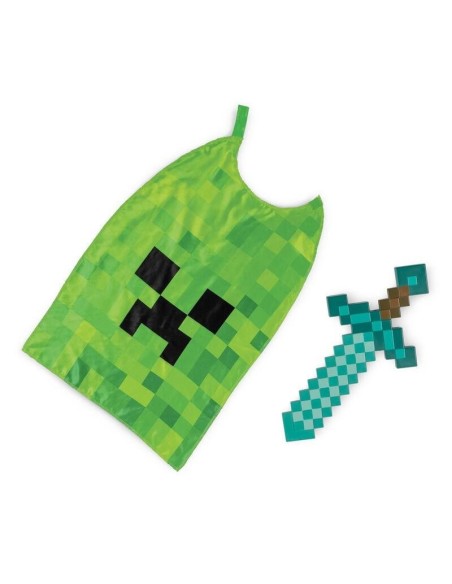 Disfraz accesorio Minecraft Espada Capa