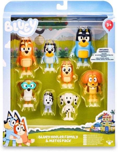 Bluey - Pack 8 Figures