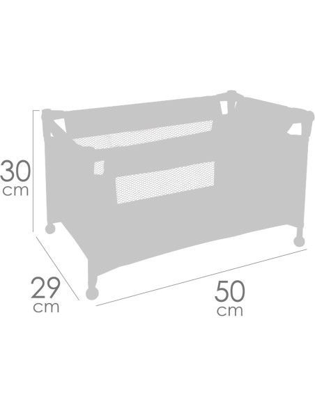 Cuna de viaje Koala muñecas hasta 46cm