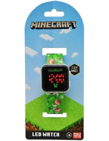 RELOJ LED MINECRAFT