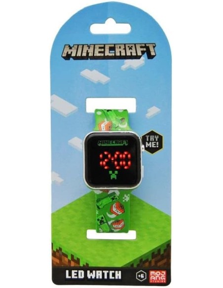 RELOJ LED MINECRAFT