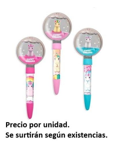 Boligrafo topper fantasia surtido 3 dise