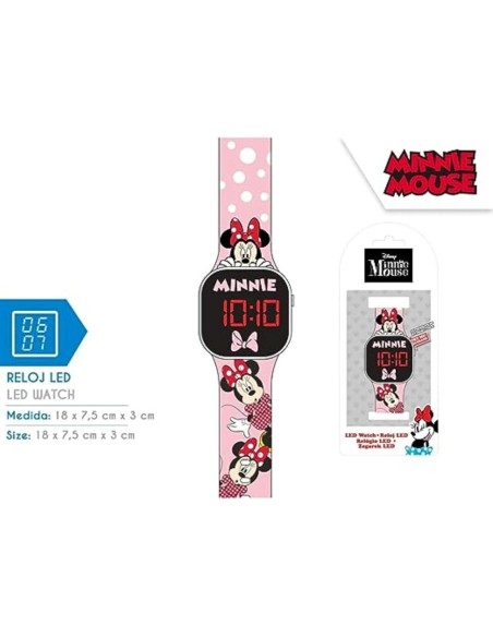 RELOJ LED MINNIE