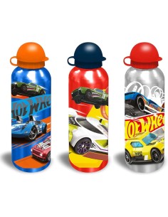 botella aluminio hotwheels 500ml 