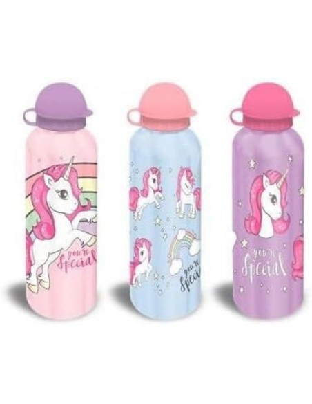 BOTELLA ALUMINIO UNICORNIO 500M