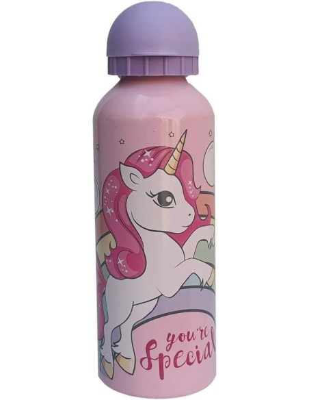 BOTELLA ALUMINIO UNICORNIO 500M