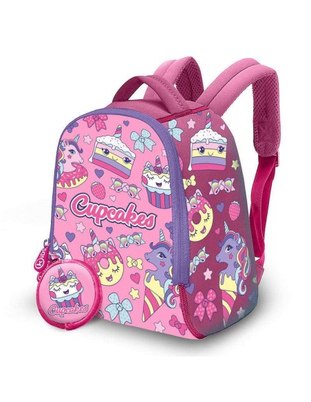 MOCHILA NEOPRENO 25CM CUPCAKES