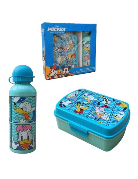Mickey Set Sandwichera y Cantimplora Alu