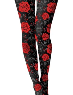 PANTYS CATRINA NEGRAS Y ROJAS ADULTO.