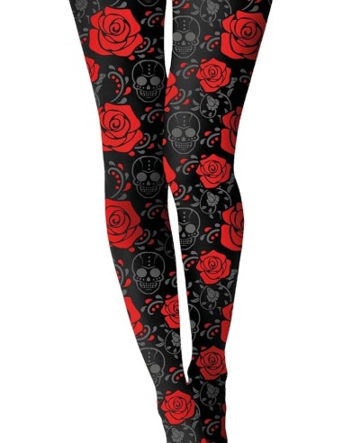 PANTYS CATRINA NEGRAS Y ROJAS ADULTO.
