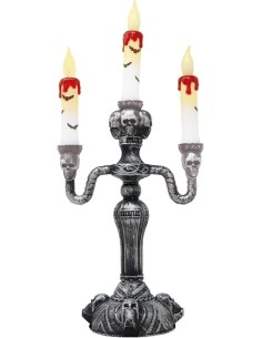 Candelabro 3 velas con luz 40   cm