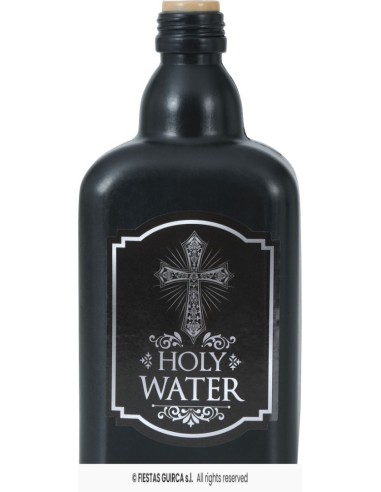 BOTELLA AGUA BENDITA DECORATIVA, 19 CMS.