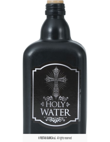 BOTELLA AGUA BENDITA DECORATIVA, 19 CMS.