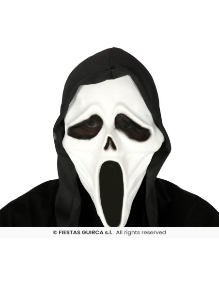 MASCARA ASESINO CON CAPUCHA VINILO