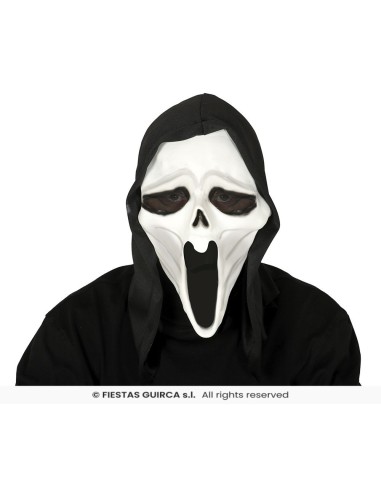MASCARA ASESINO CON CAPUCHA VINILO