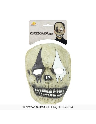 MASCARA CALAVERA ARLEQUIN LATEX