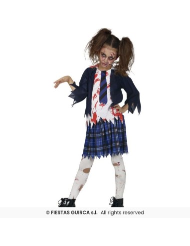 DISFRAZ COLEGIALA ZOMBIE 10-12 Años