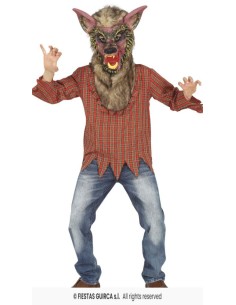 DISFRAZ HOMBRELOBO WEREWOLF 7-9 Años