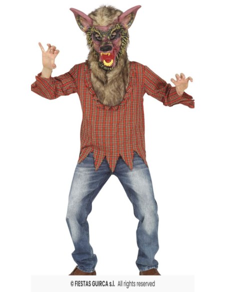 DISFRAZ HOMBRELOBO WEREWOLF 7-9 Años