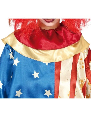 DISFRAZ PAYASO PATRIOT CLOWN 7-9 Años